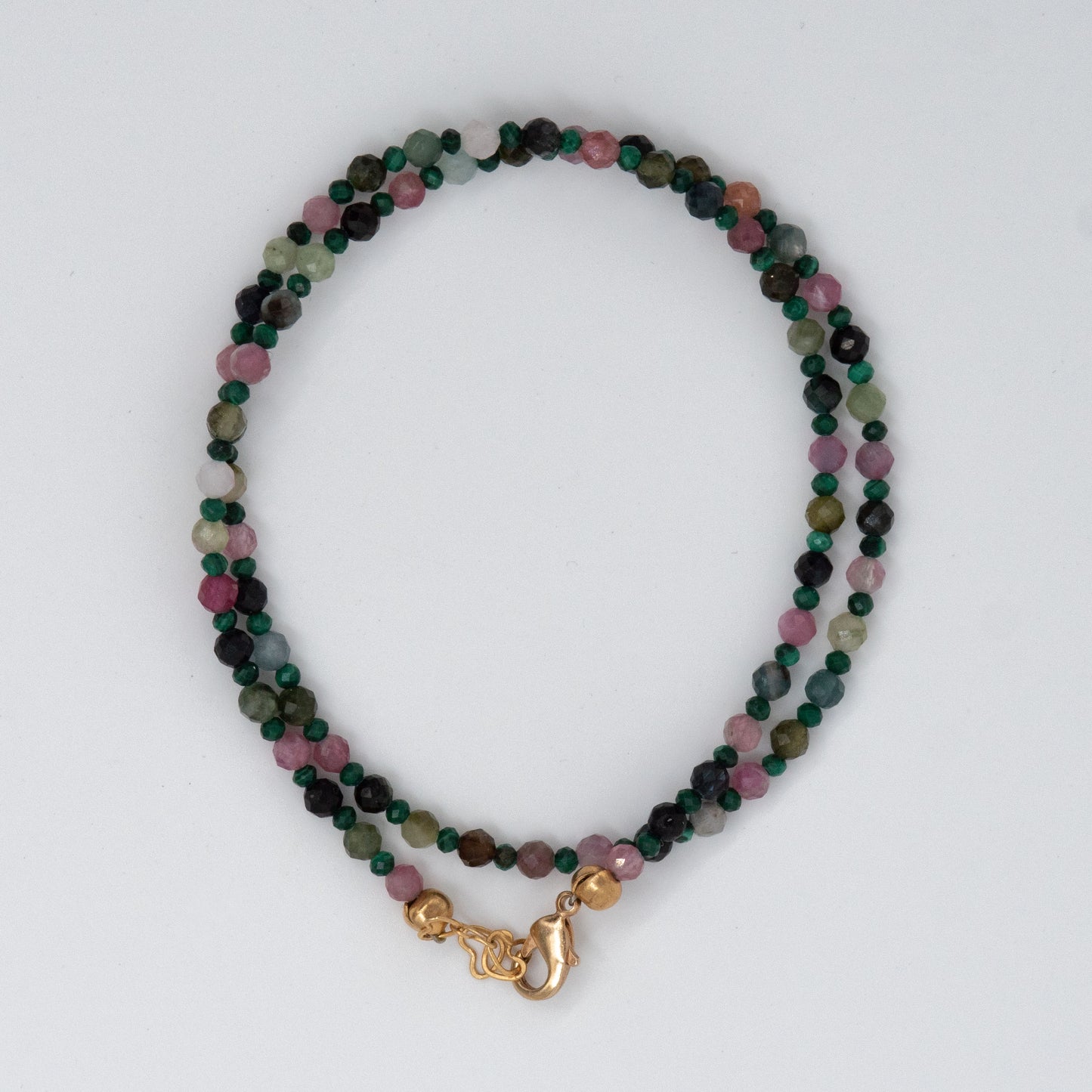 Malachite and Tourmaline Necklace