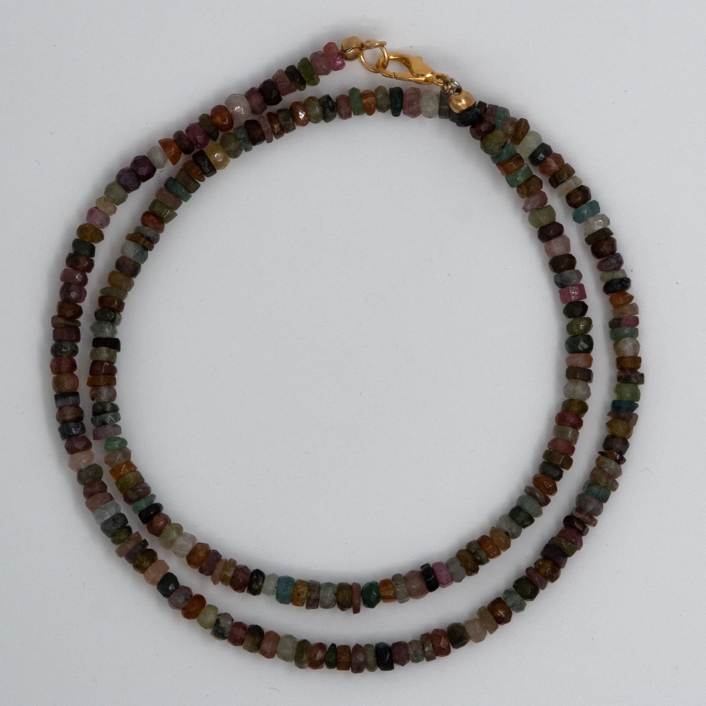 Long Rainbow Tourmaline Necklace