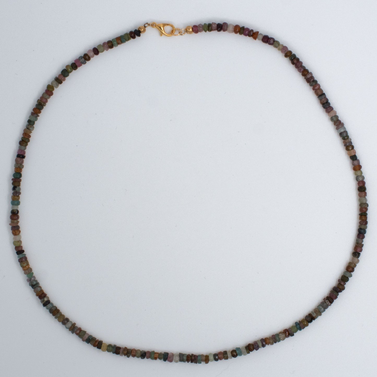 Long Rainbow Tourmaline Necklace