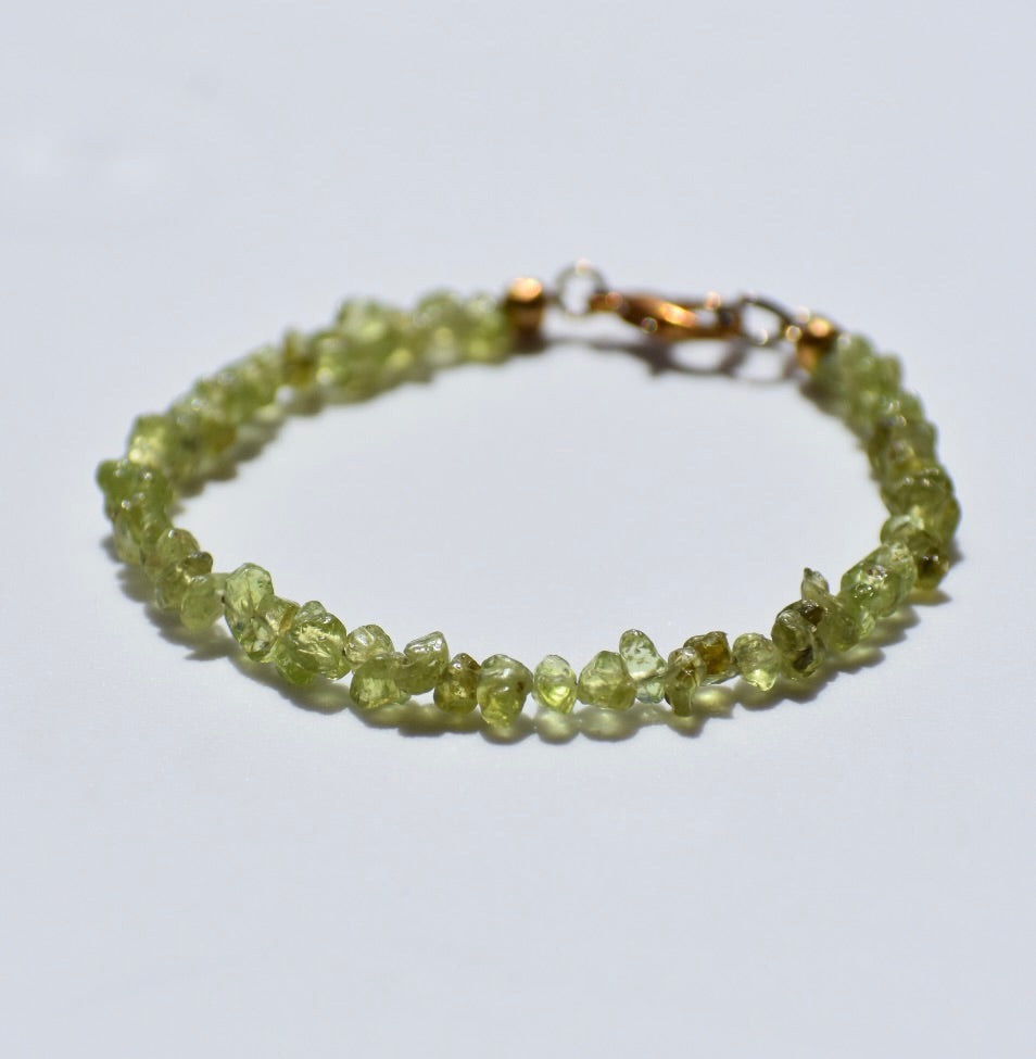 Peridot Chip Bracelet