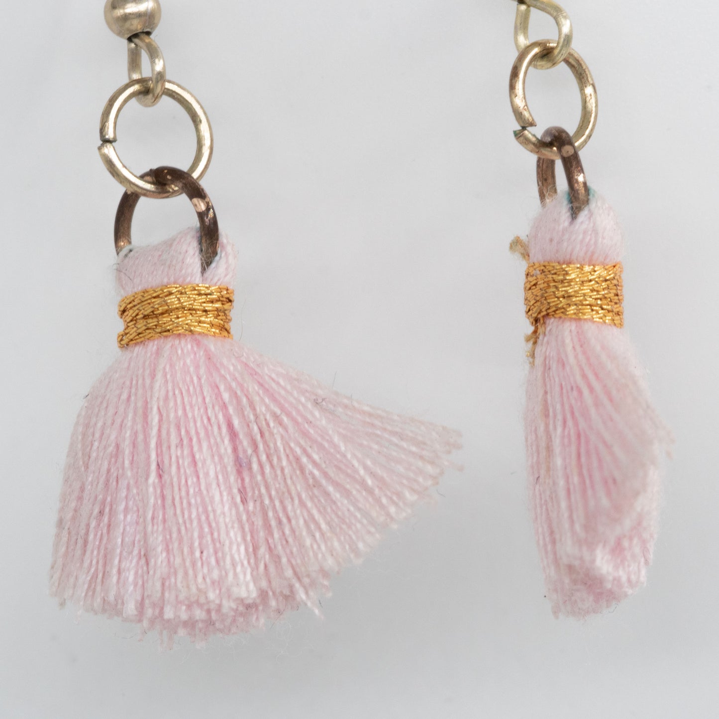 Pink Tassel Earrings