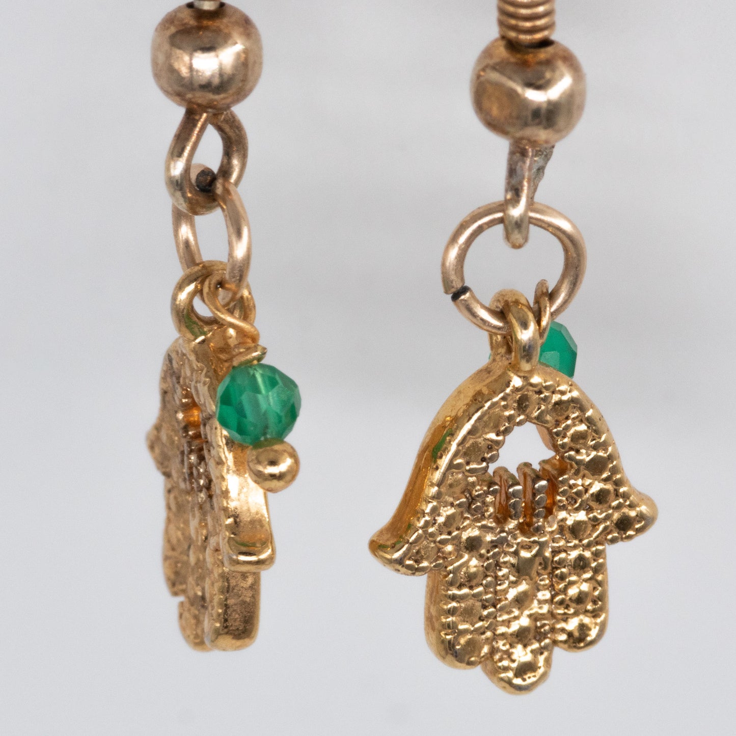 Gold Dainty Hamsa Hand Earrings