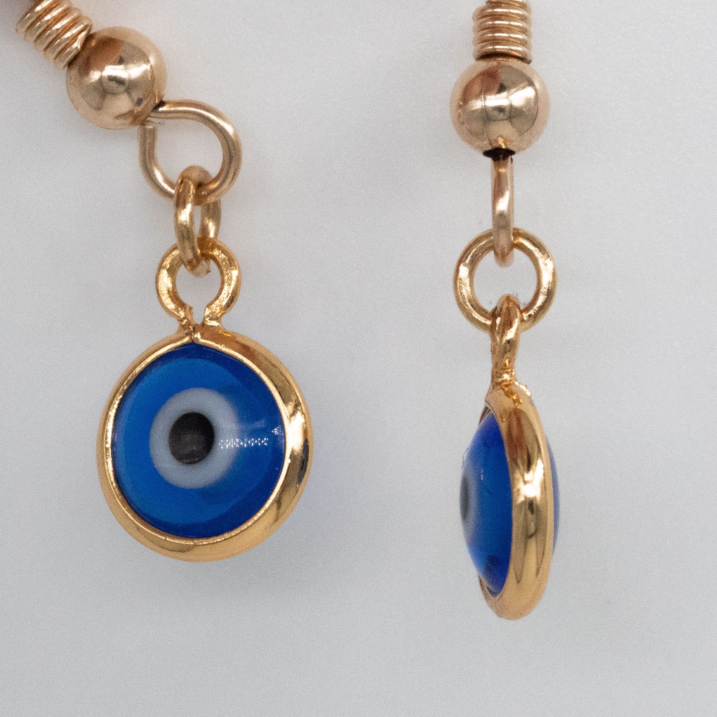 Evil Eye Navy Earrings