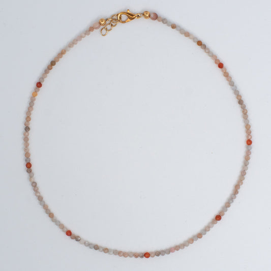 Moonstone and Carnelian Necklace