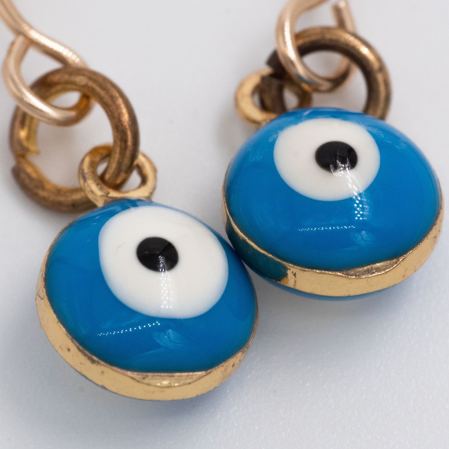 Blue Evil Eye Earrings