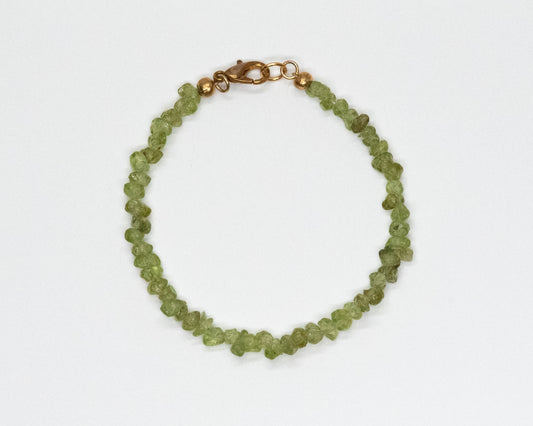 Peridot Chip Bracelet