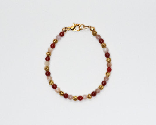 Carnelian and Moonstone Bracelet