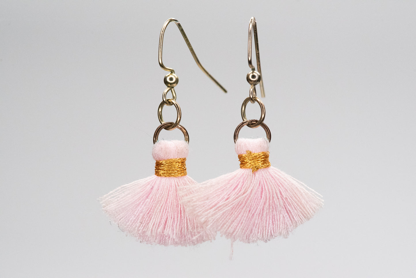 Pink Tassel Earrings