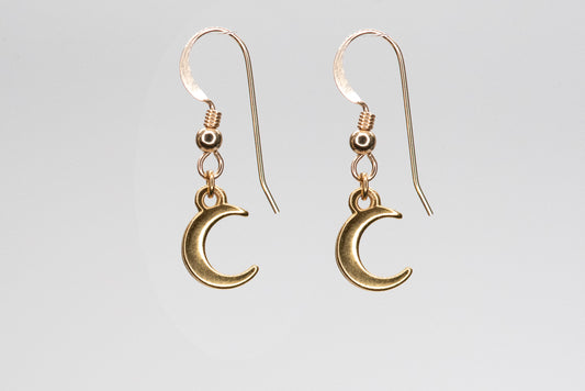 Gold Moon Earrings