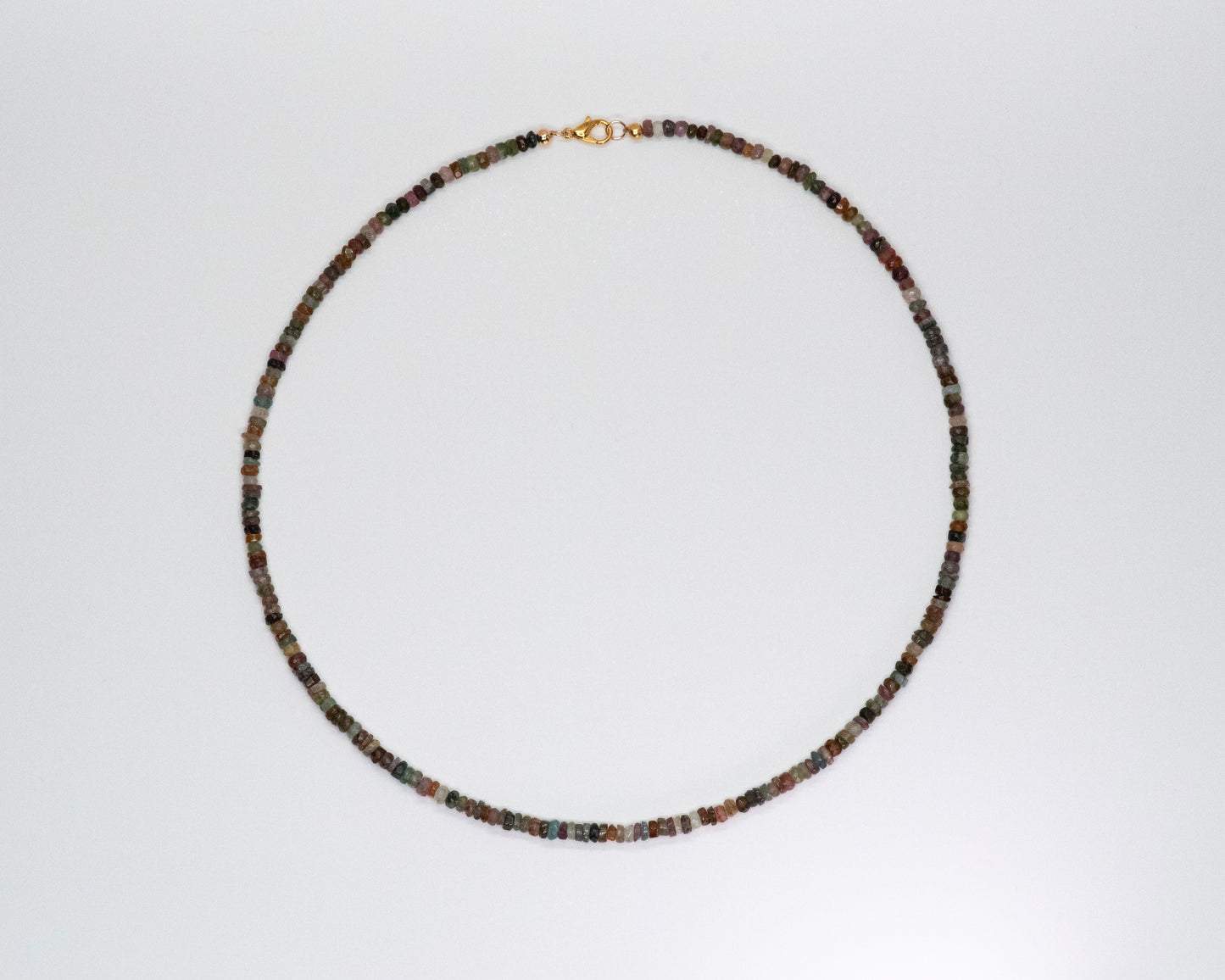 Long Rainbow Tourmaline Necklace