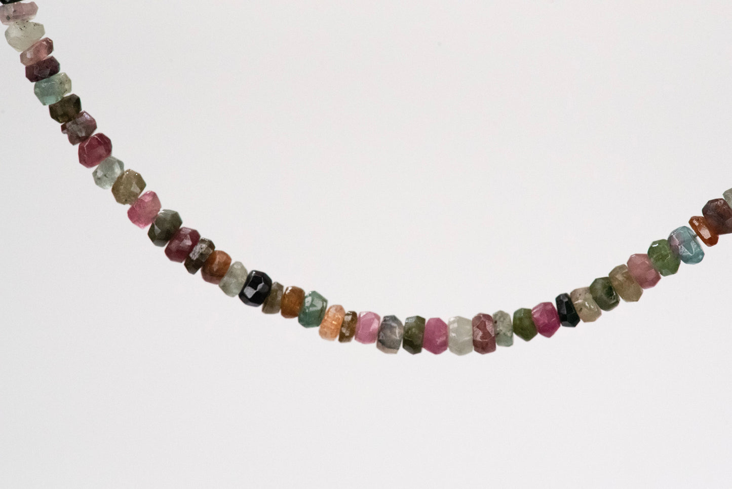 Long Rainbow Tourmaline Necklace