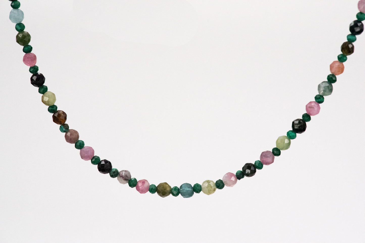 Malachite and Tourmaline Necklace